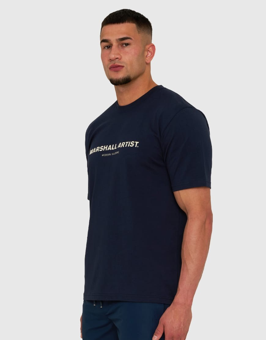 Marshall Artist Coastal Erosion T-Shirt (Navy)