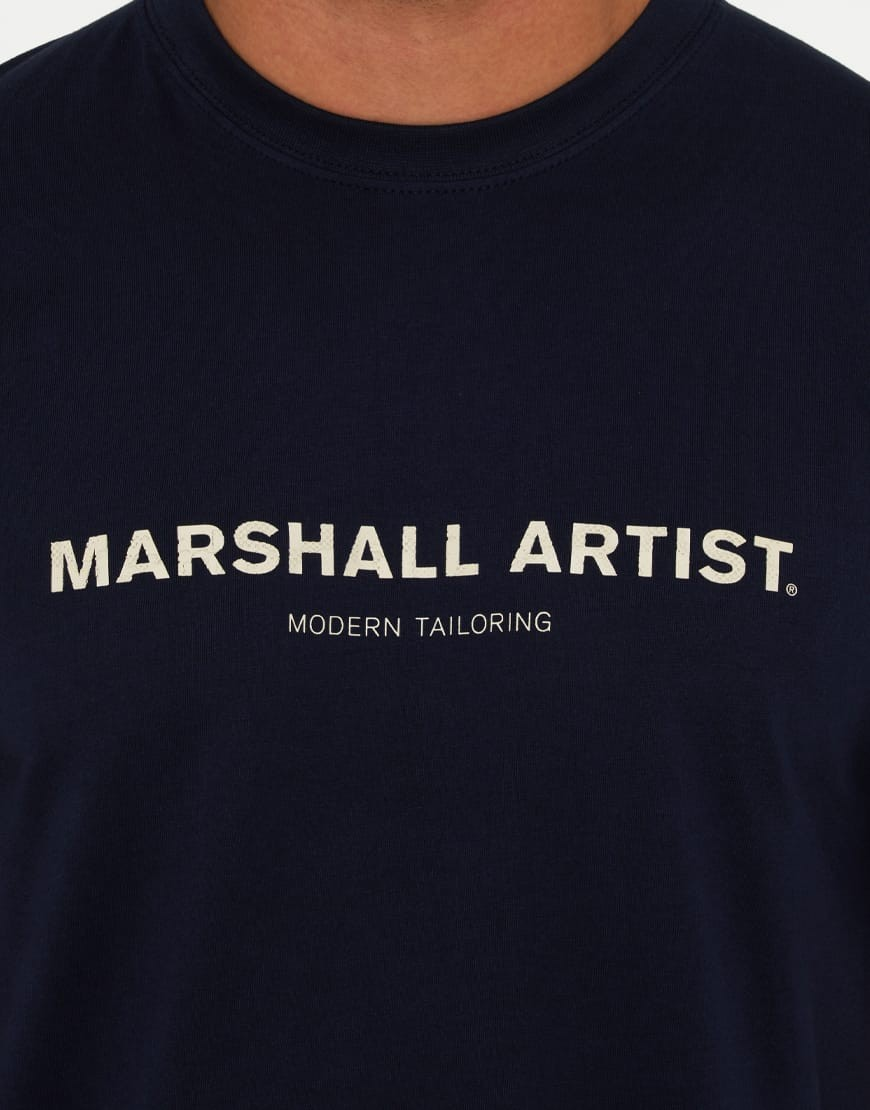 Marshall Artist Coastal Erosion T-Shirt (Navy)